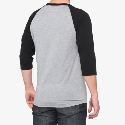 ICON 3/4 Sleeve Tech Tee - Grey/Black