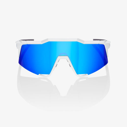 SPEEDCRAFT - Matte White - HiPER Blue Multilayer Mirror Lens - SP22