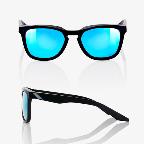 HUDSON - Matte Black - HiPER Blue Multilayer Mirror Lens SP22
