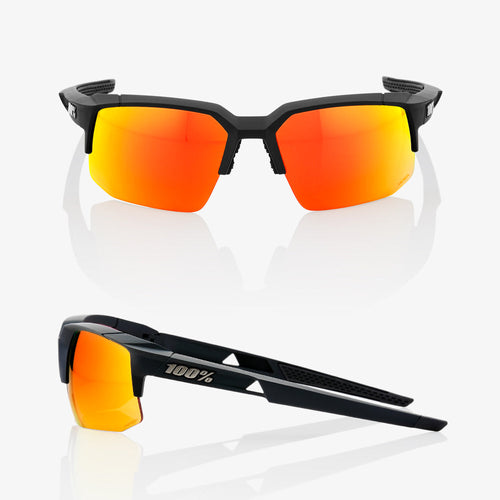 SPEEDCOUPE - Soft Tact Black - HIPER Red Multilayer Mirror Lens