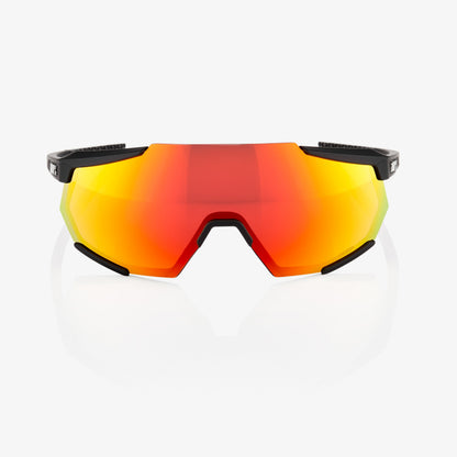 RACETRAP - Soft Tact Black - HiPER Red Multilayer Mirror Lens