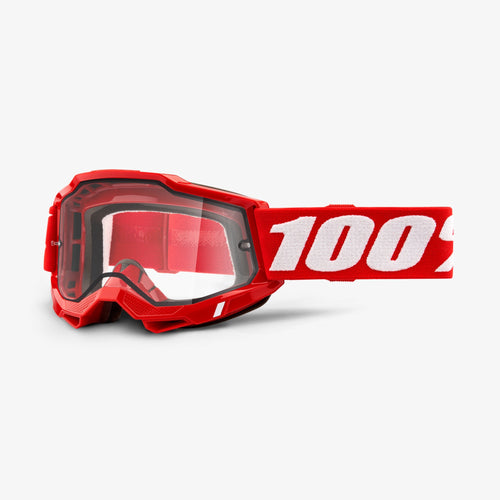 ACCURI 2 ENDURO MOTO Goggle Neon/Red - Clear Lens