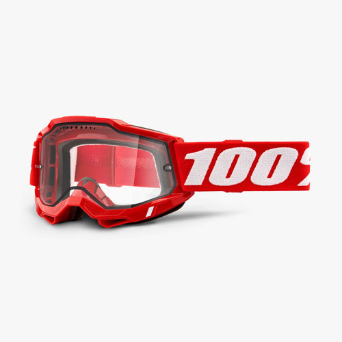 ACCURI 2 ENDURO MTB Goggle Neon/Red - Clear Lens
