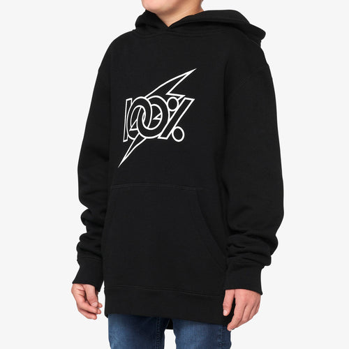 FIOKI Youth Pullover Hoodie Fleece Black
