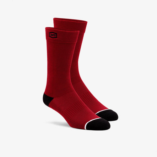 SOLID Casual Socks Red