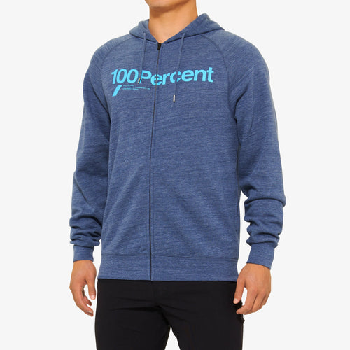 KERV Zip Hoodie Fleece Heather Navy