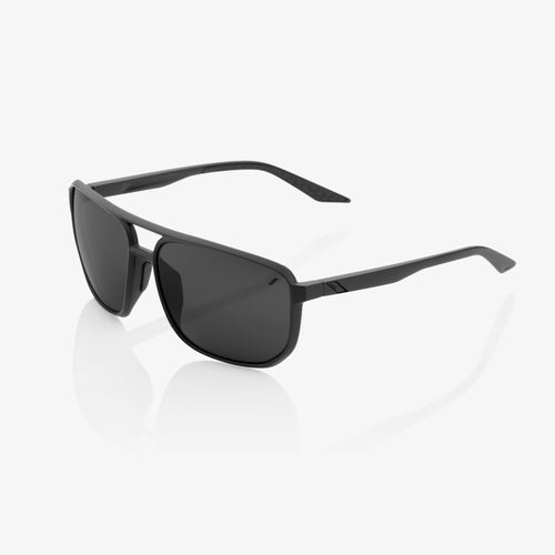KONNOR Aviator Square Matte Black Black Mirror Lens