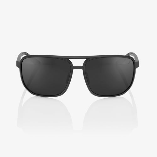 KONNOR Aviator Square Matte Black Black Mirror Lens