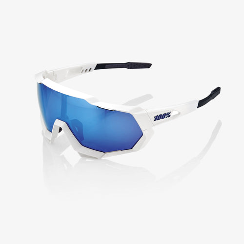 SPEEDTRAP® - Matte White - HiPER® Blue Multilayer Mirror Lens