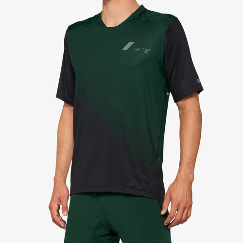 CELIUM Short Sleeve Jersey Forest Green/Black