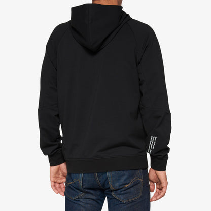 FALTA Tech Zip Hoodie Black