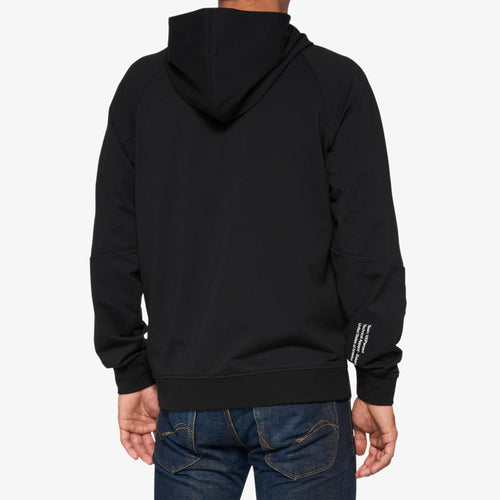 FALTA Tech Zip Hoodie Black