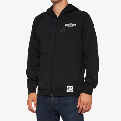 FALTA Tech Zip Hoodie Black
