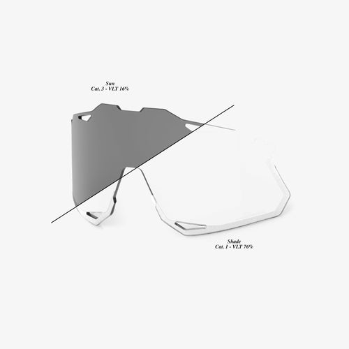 HYPERCRAFT® XS Replacement Lens photochromic clear smoke