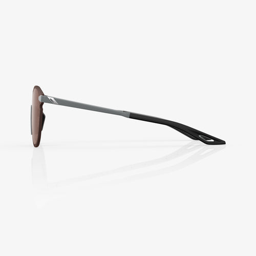 LEGERE ROUND - Soft Tact Cool Grey - HiPER Crimson Mirror Lens
