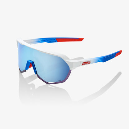 S2® TotalEnergies Team Matte White / Metallic Blue - HiPER® Blue Multilayer Mirror Lens