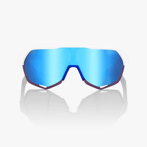 S2® TotalEnergies Team Matte White / Metallic Blue - HiPER® Blue Multilayer Mirror Lens