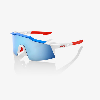 Speedcraft® SL TotalEnergies Team Matte White / Metallic Blue - HiPER® Blue Multilayer Mirror Lens