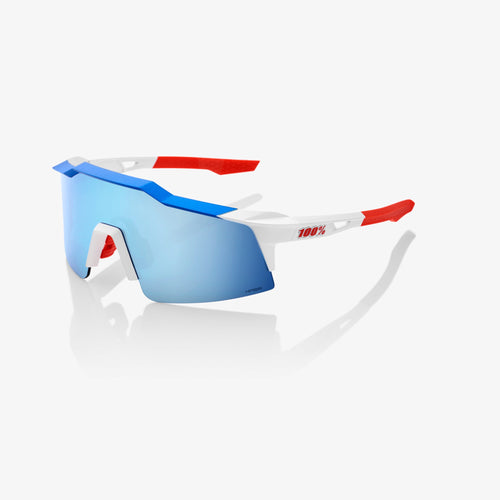 Speedcraft® SL TotalEnergies Team Matte White / Metallic Blue - HiPER® Blue Multilayer Mirror Lens