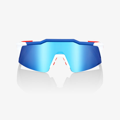 Speedcraft® SL TotalEnergies Team Matte White / Metallic Blue - HiPER® Blue Multilayer Mirror Lens