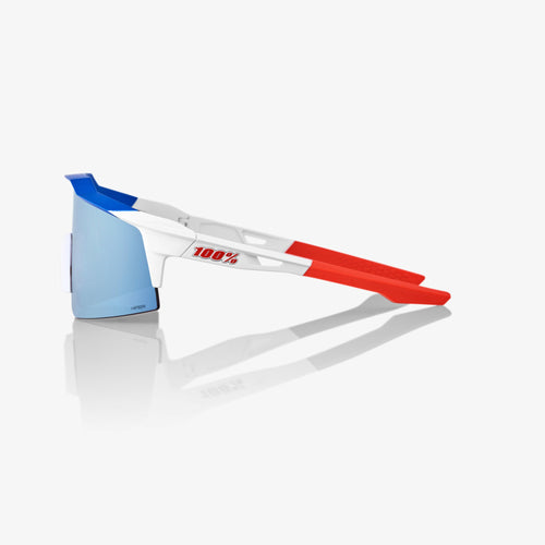 Speedcraft® SL TotalEnergies Team Matte White / Metallic Blue - HiPER® Blue Multilayer Mirror Lens