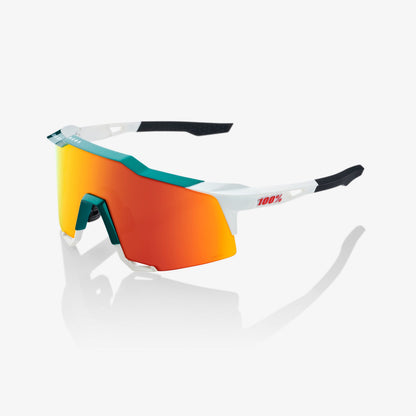 SPEEDCRAFT® - BORA - hansgrohe Team Gloss Metallic / Matte White - HiPER® Red Multilayer Mirror Lens