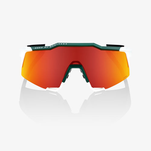 SPEEDCRAFT® - BORA - hansgrohe Team Gloss Metallic / Matte White - HiPER® Red Multilayer Mirror Lens