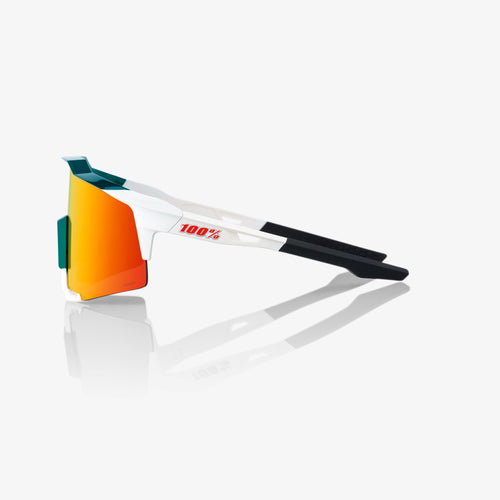 SPEEDCRAFT® - BORA - hansgrohe Team Gloss Metallic / Matte White - HiPER® Red Multilayer Mirror Lens