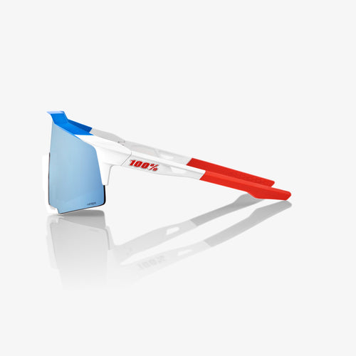 Speedcraft® TotalEnergies Team Matte White / Metallic Blue - HiPER® Blue Multilayer Mirror Lens