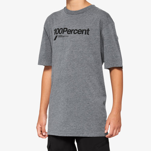 MANIFESTO Youth Short Sleeve Tee Heather Grey
