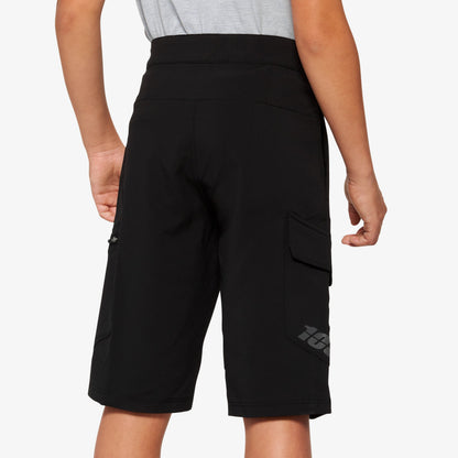 RIDECAMP Youth Shorts w/ Liner Black
